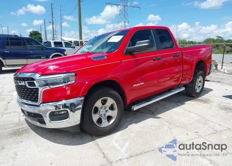 2025 Ram 1500 Big Horn 4X2 6'4 Box z USA, uszkodzony, nr VIN 1C6RREBG4SN501541